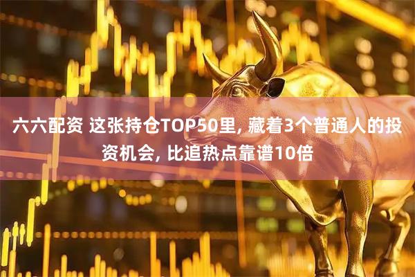 六六配资 这张持仓TOP50里, 藏着3个普通人的投资机会, 比追热点靠谱10倍