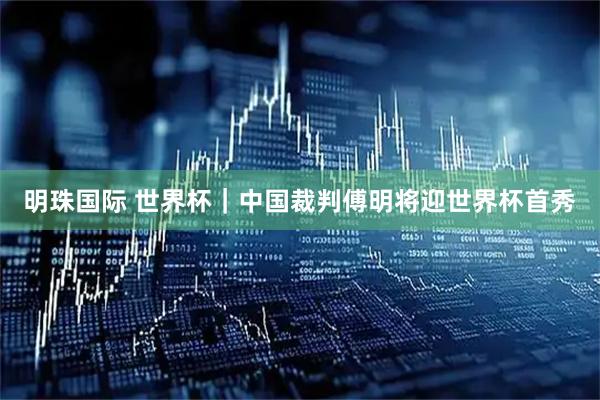 明珠国际 世界杯｜中国裁判傅明将迎世界杯首秀