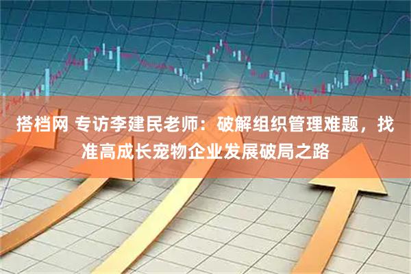 搭档网 专访李建民老师：破解组织管理难题，找准高成长宠物企业发展破局之路