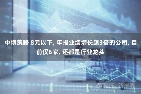 中博策略 8元以下, 年报业绩增长超3倍的公司, 目前仅6家, 还都是行业龙头