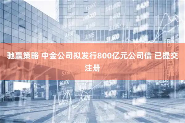 驰赢策略 中金公司拟发行800亿元公司债 已提交注册